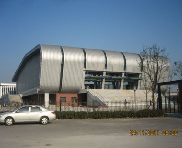 南京铁道职业技术学院体育馆金属屋面系统
